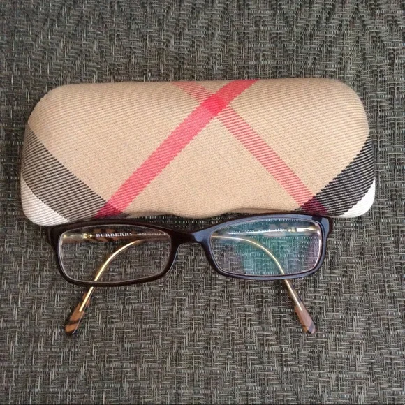 Burberry Brown Rectangle Optical Eyeglasses Frames - Picture 1 of 11